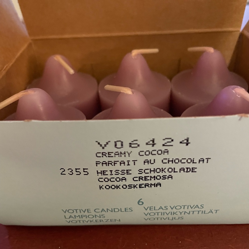 Party lite creamy cocoa votives
